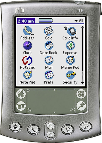 Front view of a Palm m505